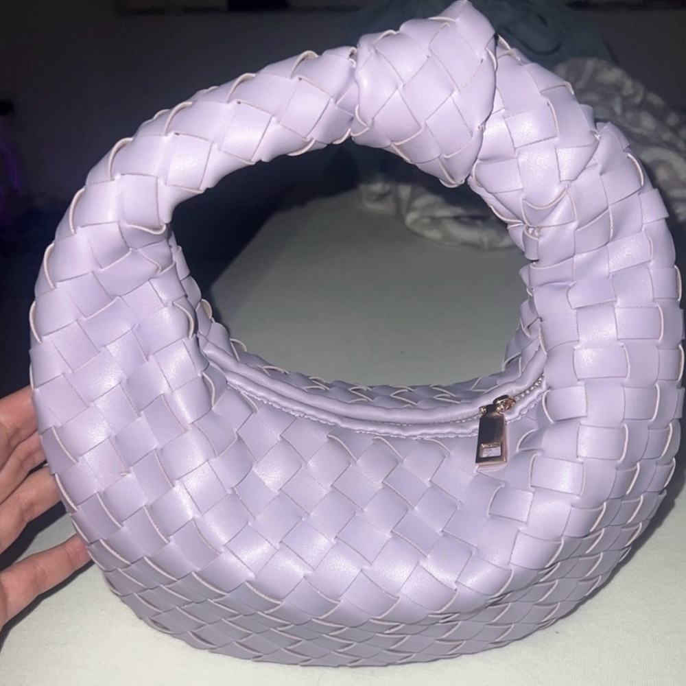 Urban Expressions Light Purple Woven Hobo Bag